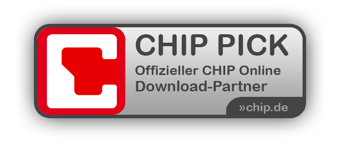 Auszeichnung 'CHIP PICK' - 4 von 5 - Leserwertung: 89% positiv!  