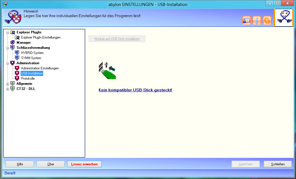 Screenshot: Windows7-Version10 23 Einstellungen Usb-Installation.PNG