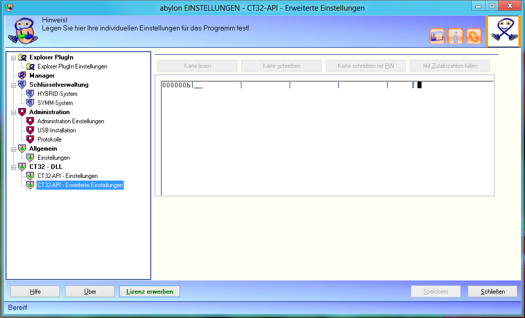 Screenshot: Windows7-Version10 29 Einstellungen Ct32-api-Erweiterte-Einstellungen.PNG