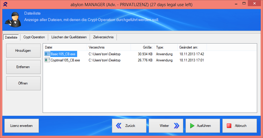 Screenshot: Windows8-Version11 29 CRYPT-Assistent Dateiliste.PNG