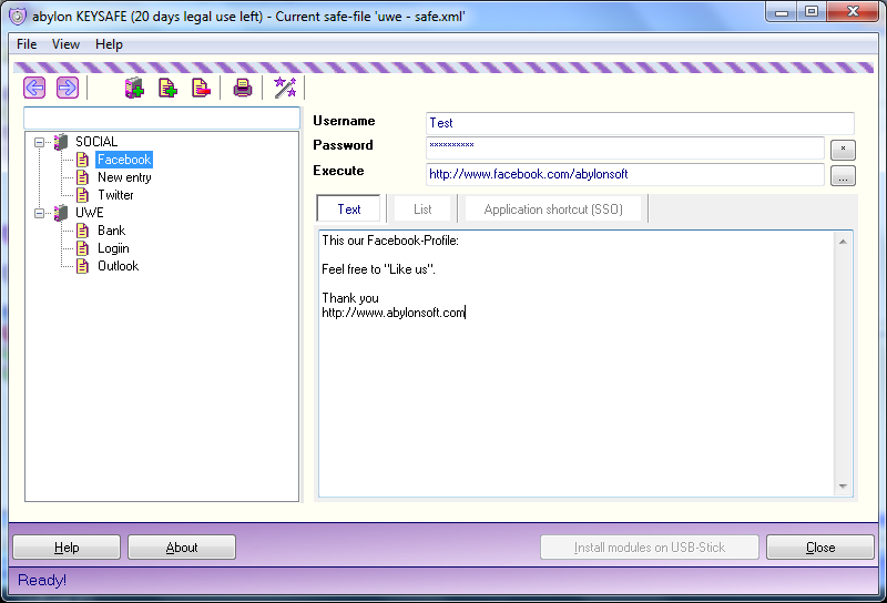 Screenshot: e66 keysafe dialog.PNG