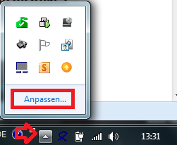 Adjust Tray-Icons