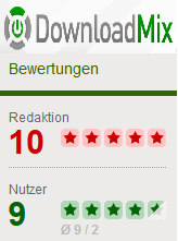 Downloadmix-Berwertungen: Redaktion: 10 / Nutzer: 9