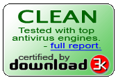 Download3k Clean Award: Tested with Avast, Aviara, Kaspersky and more